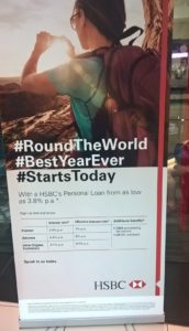 HSBC Personal loan ad in Singapore